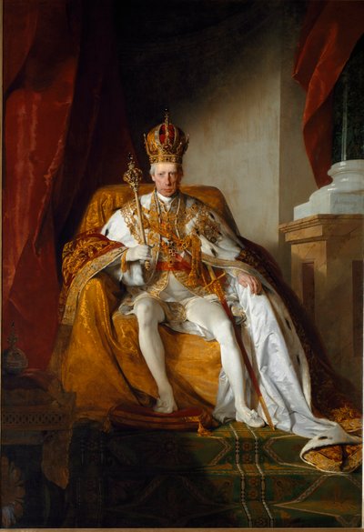 Portret cesarza Franciszka II w szatach cesarskich autorstwa Friedrich von Amerling