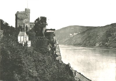 Zamek Rheinstein nad Renem, Niemcy, 1895. autorstwa Frith and Co