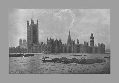 Houses of Parliament, Londyn, ok. 1900 autorstwa Frith and Co