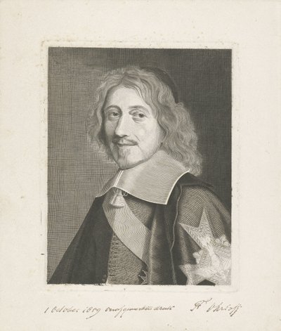 Portret kanclerza Michela Le Tellier autorstwa Frits Ohrloff (signed by artist)