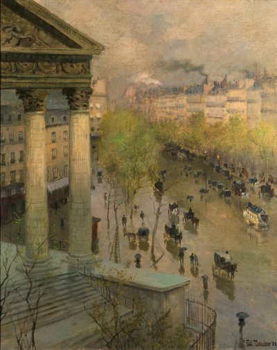 Boulevard de la Madeleine w Paryżu autorstwa Frits Thaulow