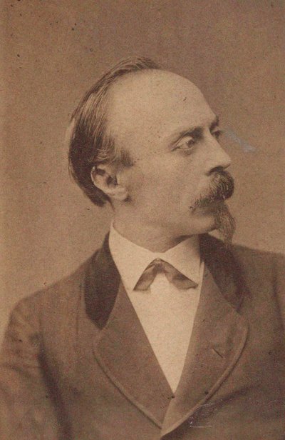 Portret kompozytora Hansa von Bülow 1830-1894, c. 1875. autorstwa Fritz Luckhardt