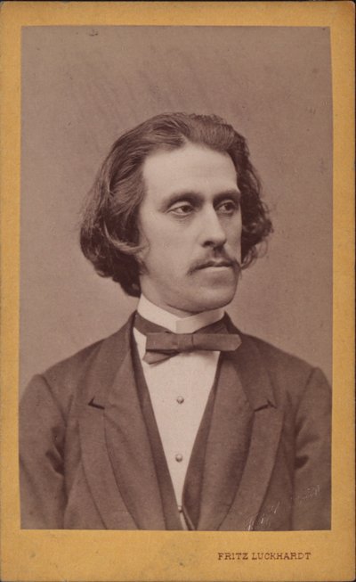 Portret kompozytora Josefa Straussa 1827-1870, ca. 1868. autorstwa Fritz Luckhardt