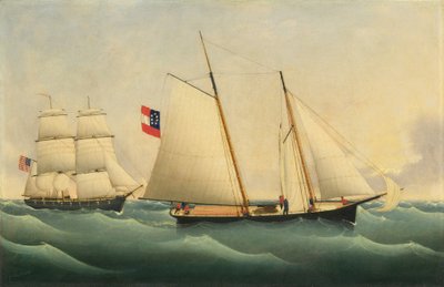 Zdobycie Savannah przez U.S.S. Perry, 1861. autorstwa Fritz Müller