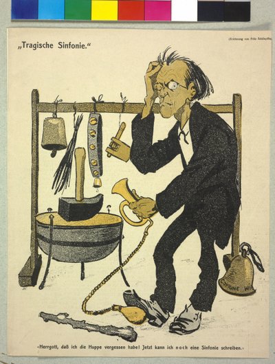 Gustav Mahler autorstwa Fritz Schonpflug