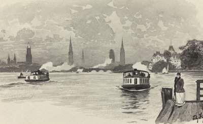 Zewnętrzne Alster autorstwa Fritz Stoltenberg