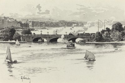 Lombardsbrücke autorstwa Fritz Stoltenberg