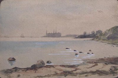Plaża, Kronberg Helsinger autorstwa Fritz Syberg