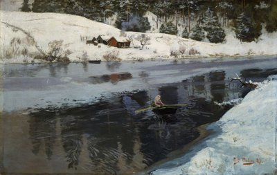 Zima nad rzeką Simoa autorstwa Fritz Thaulov