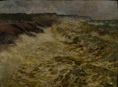 Falochrony w Dieppe autorstwa Fritz Thaulow