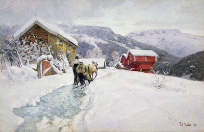 Karczma trenerska autorstwa Fritz Thaulow