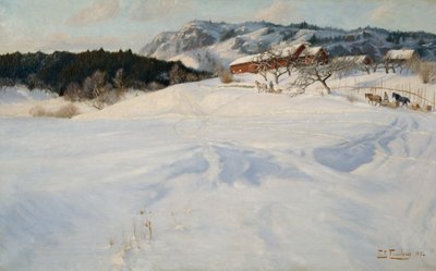Farma Fleskum autorstwa Fritz Thaulow