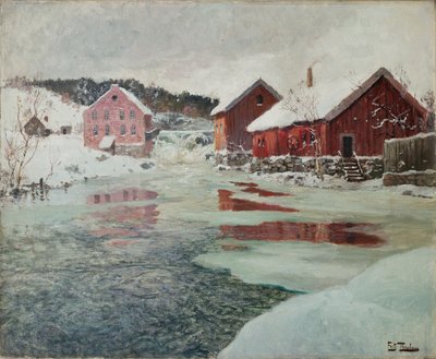 Z rzeki Akers autorstwa Fritz Thaulow