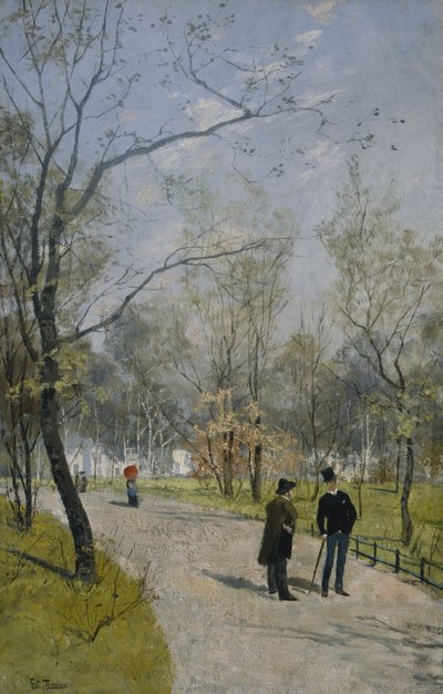 Z Ogrodu Królewskiego (olej na płótnie) autorstwa Fritz Thaulow