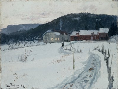 Grini, Górna Maja Farm autorstwa Fritz Thaulow