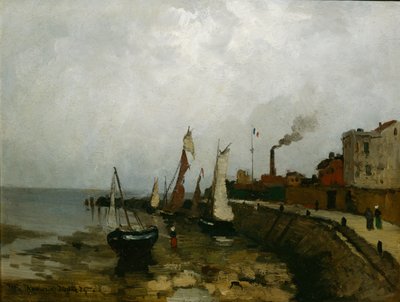 Port we Francji autorstwa Fritz Thaulow