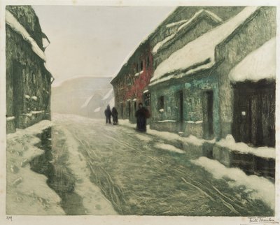 Odwilż (trawienie ręczne) autorstwa Fritz Thaulow