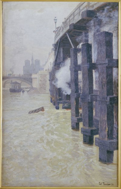 Sekwana w grudniu 1893 r. autorstwa Frits Thaulow