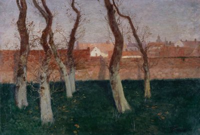 Ogród otoczony murem, 1893 autorstwa Frits Thaulow