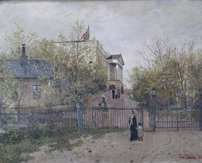 Zamek autorstwa Fritz Thaulow