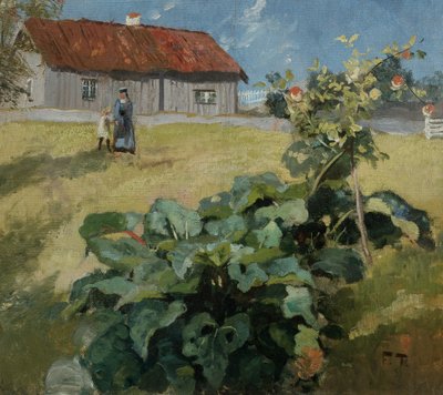 Kobieta i dziecko, ok. 1892 autorstwa Fritz Thaulow