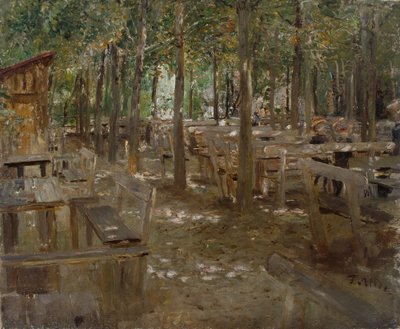 Stary ogródek piwny autorstwa Fritz von Uhde