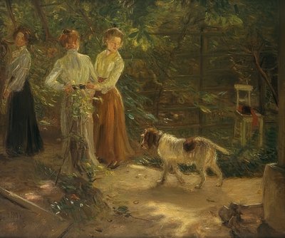 Ścieżka ogrodowa. 1903 autorstwa Fritz von Uhde