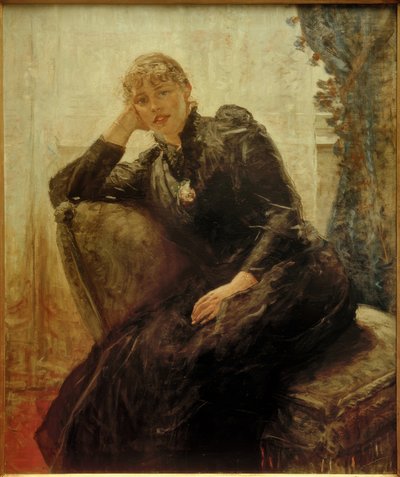F. von Uhde, portret kobiety (portret Therese Karl) autorstwa Fritz von Uhde