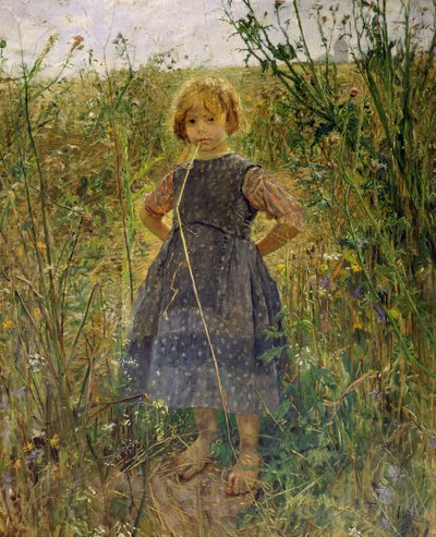 Mała księżniczka wrzosowisk autorstwa Fritz von Uhde