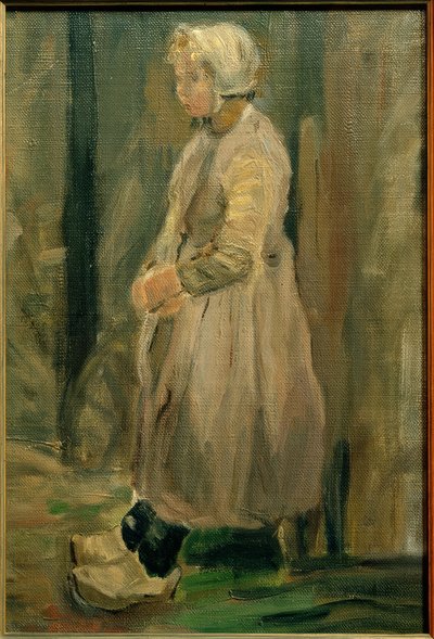 Dziecko holenderskiego rybaka (Zandvoort) autorstwa Fritz von Uhde