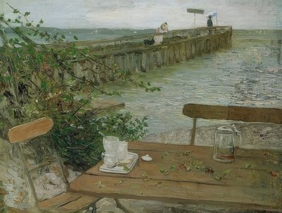 Lądowisko nad jeziorem Starnberg. Około 1896 r. autorstwa Fritz von Uhde