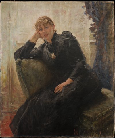 Portret kobiety (Portret Therese Karl) autorstwa Fritz von Uhde