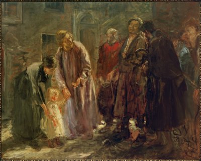 A Jezus wezwał dziecko ... autorstwa Fritz von Uhde