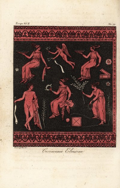 Misteria eleuzyjskie, inicjacje kultu Demeter i Persefony z siedzibą w Eleusis w Grecji autorstwa Fumagalli Fumagalli