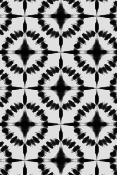 Abstrakcyjny wzór shibori autorstwa Fun Qui