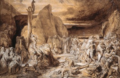 Studium Miedzianego Węża, 1839. autorstwa Fyodor Antonovich Bruni