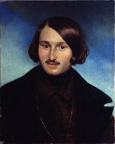 Portret autora Nikołaja Gogola autorstwa Fyodor Antonovich Moller