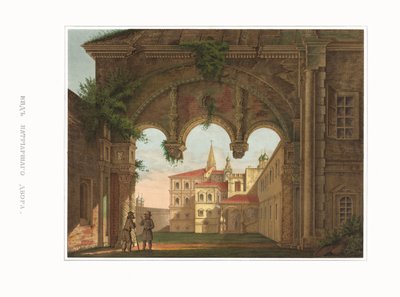 Widok na izby patriarchalne. Od starożytności państwa rosyjskiego, 1849-1853. autorstwa Fyodor Grigoryevich Solntsev