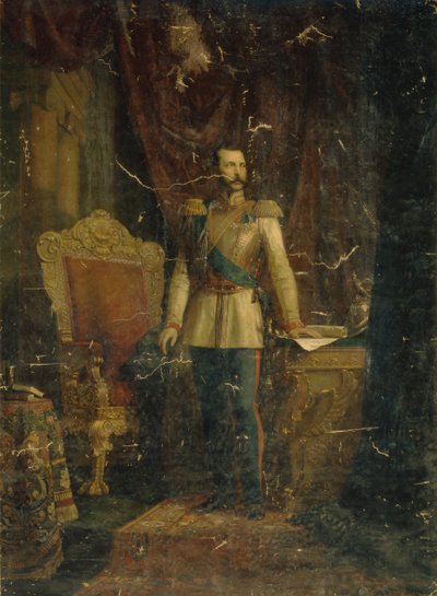 Portret cesarza Aleksandra II 1818-1881, 1862 autorstwa Fyodor Martynovich Reichert