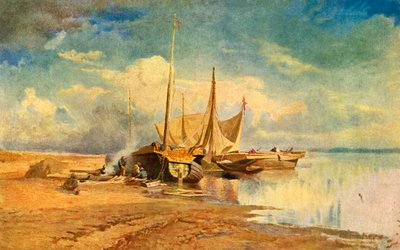 „Barki na Wołdze”, 1870, 1939. autorstwa Fyodor Vasil