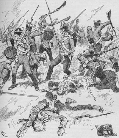 Cała formacja została utracona, a każdy człowiek walczył o siebie, 1902 autorstwa GB