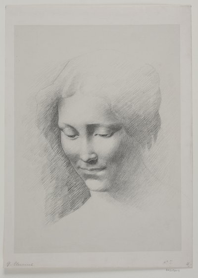 Głowa kobiety autorstwa G.F. Clement