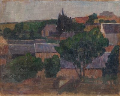 Wieś w Bretanii autorstwa G.F. Clement