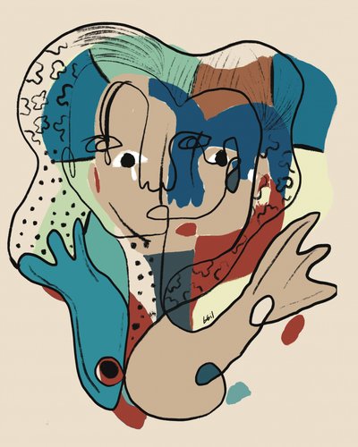 Streszczenie: Linia, Twarz autorstwa GIovanna Gil Alves
