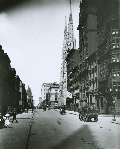 Piąta Aleja, patrząc na północ od 49. ulicy autorstwa G.P. Hall und Sohn