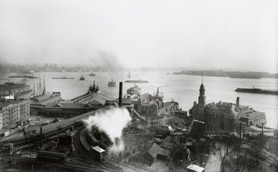 Południowy Terminal Promowy, 1905 autorstwa G.P. Hall und Sohn