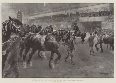 Król na Shire Horse Show w Hali Rolniczej, 27 lutego autorstwa G.S. Amato