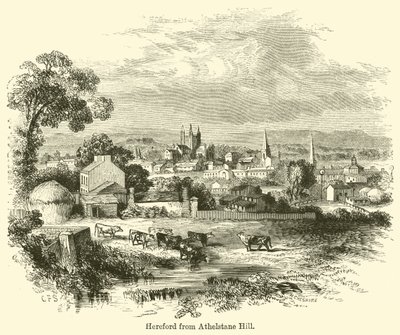 Hereford z Athelstane Hill autorstwa G. F. Sargent