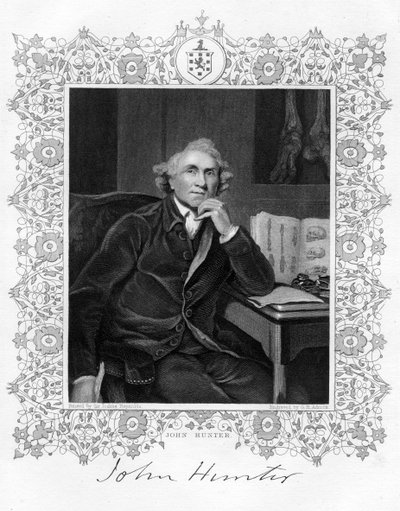 John Hunter 1728-1793, szkocki chirurg, XIX wiek. autorstwa G. H. Adcock