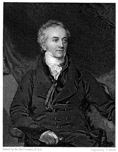 Thomas Young, angielski fizyk i egiptolog autorstwa G. H. Adcock